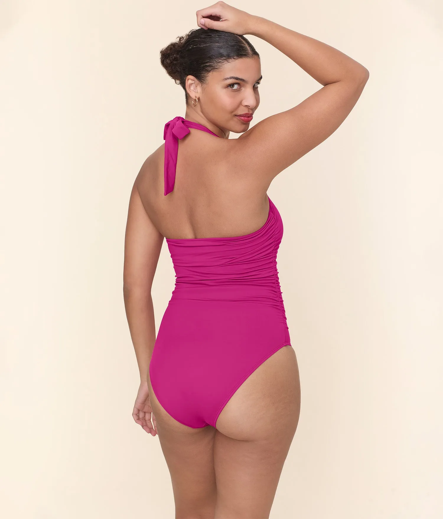 The Aleta One Piece - Eco Nylon - Fuchsia - Classic