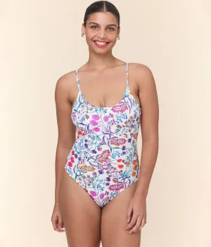 The Amalfi One Piece - Eco Nylon - Botanical Floral - Classic