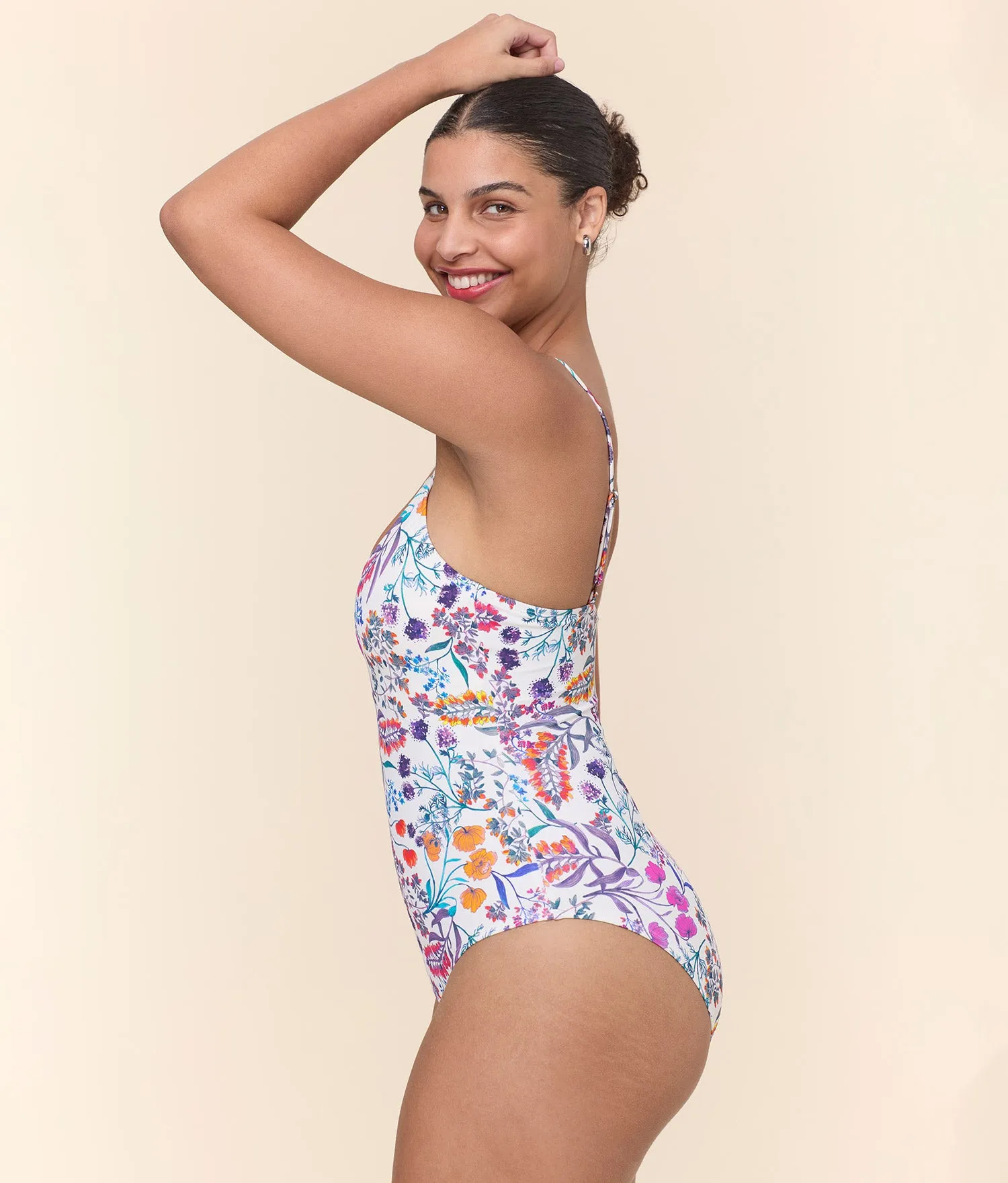 The Amalfi One Piece - Eco Nylon - Botanical Floral - Classic