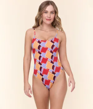 The Amalfi One Piece - Eco Nylon - Mod Geo - Classic