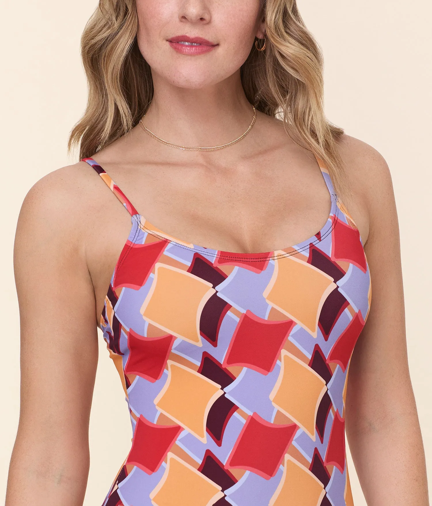 The Amalfi One Piece - Eco Nylon - Mod Geo - Classic