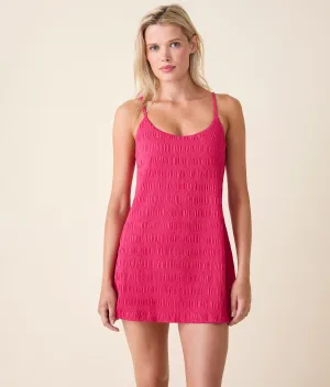 The Amalfi Swim Dress - Smocked - Bright Begonia - Classic