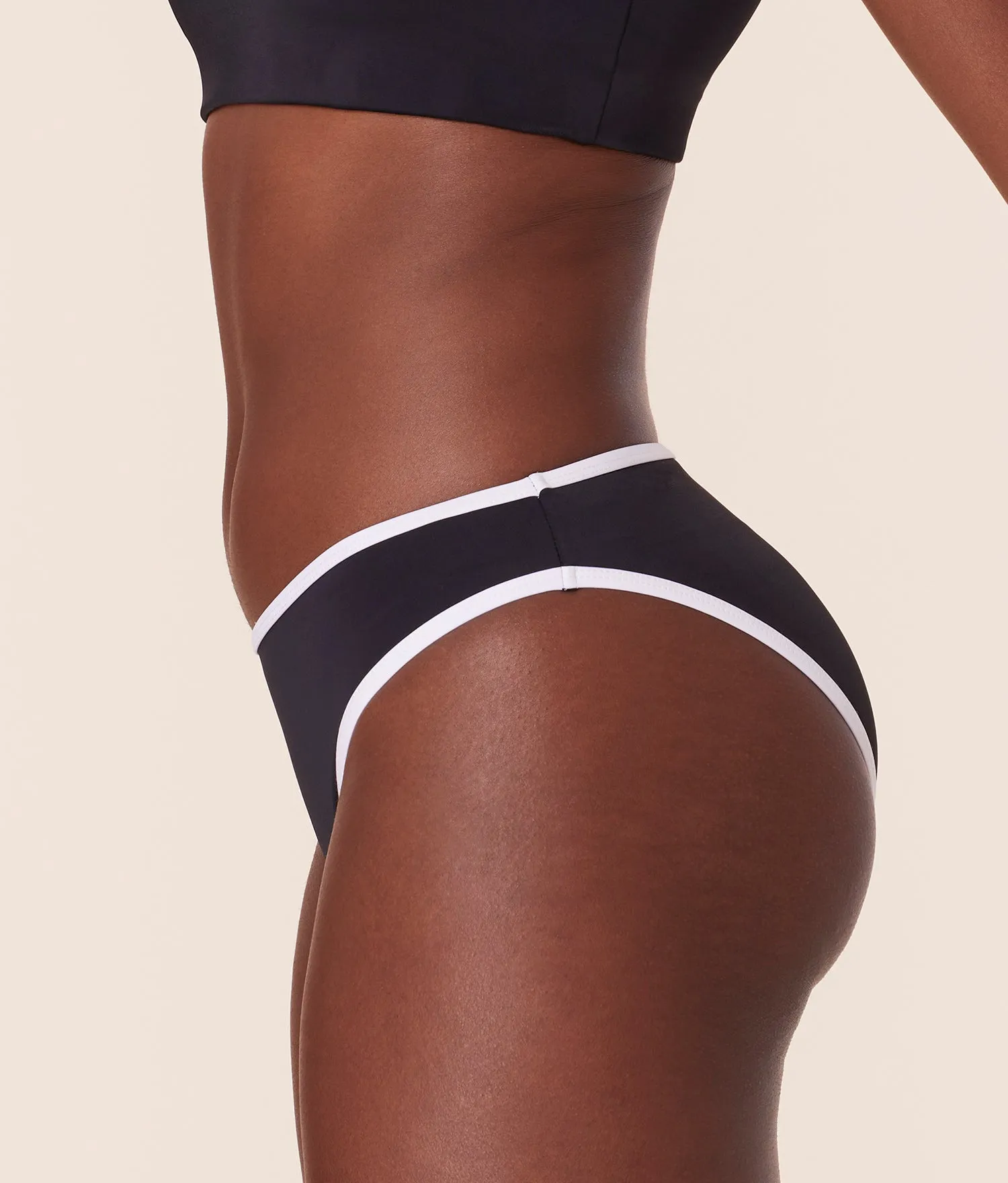 The Bells Bikini Bottom - Eco Nylon - Black