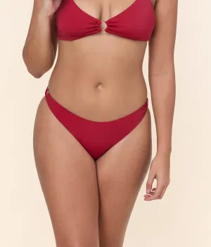 The Bonita Bikini Bottom - Eco Nylon - Garnet