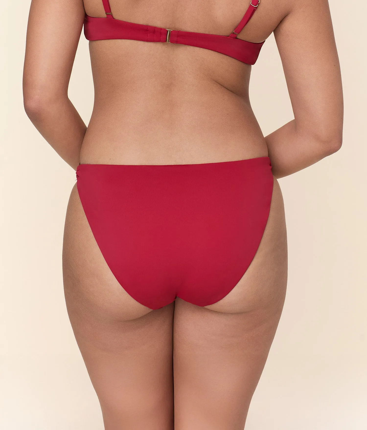 The Bonita Bikini Bottom - Eco Nylon - Garnet