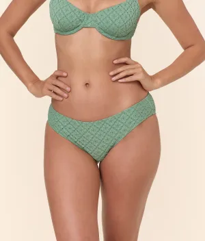 The Classic Bikini Bottom - Eyelet - Eucalyptus