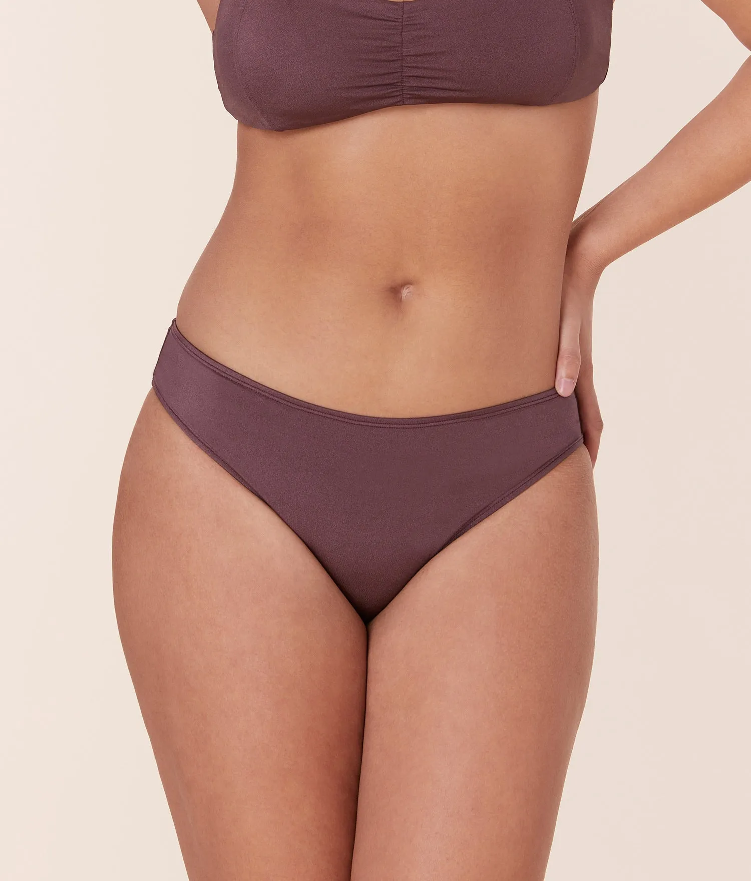 The Classic Bikini Bottom - Satin - Licorice