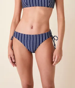 The Waikiki Bikini Bottom - Textured Stripe - Nautical