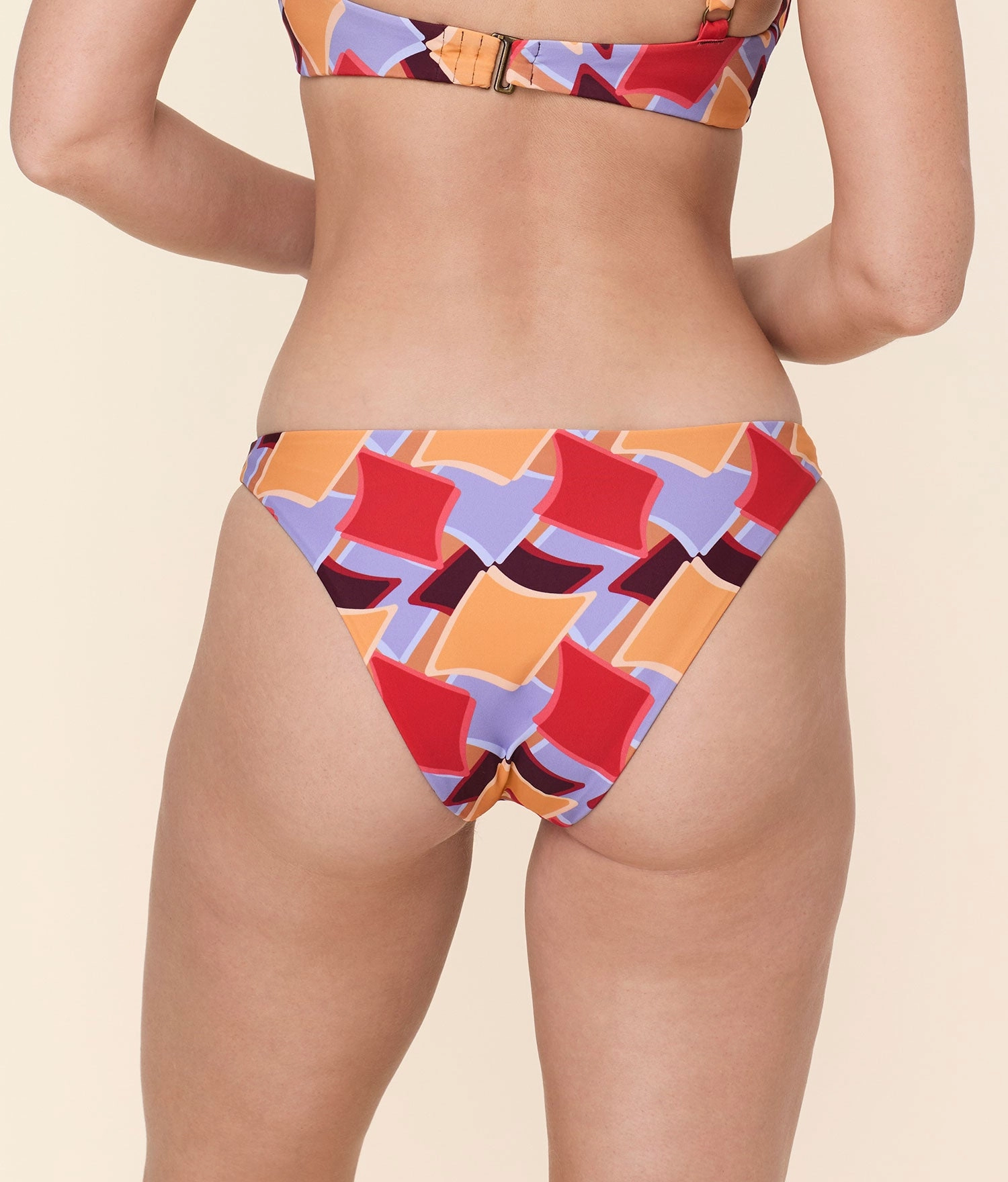 The Cheeky Bikini Bottom - Eco Nylon - Mod Geo