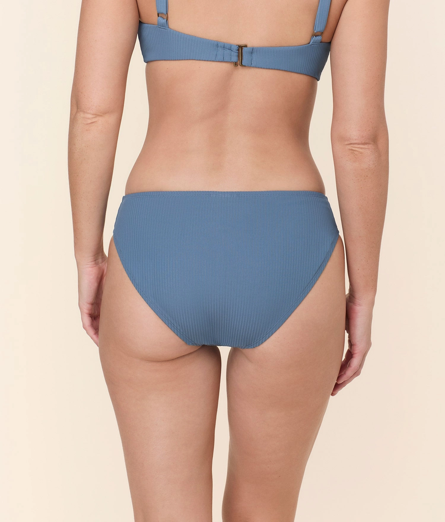 The Classic Bikini Bottom - Eco Ribbed - Slate