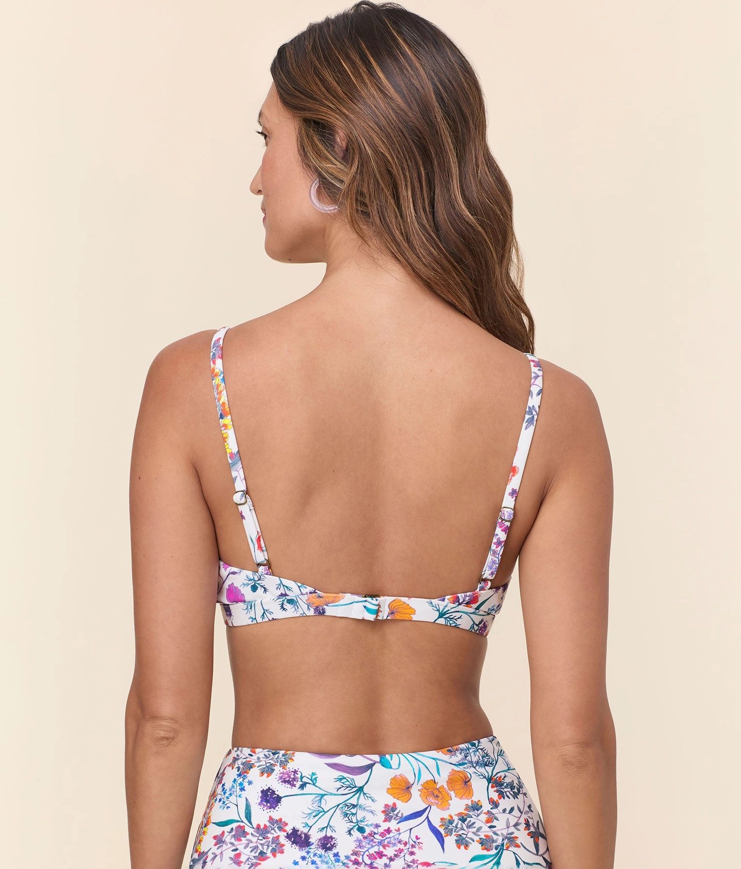 The Crete Bikini Top - Eco Nylon - Botanical Floral
