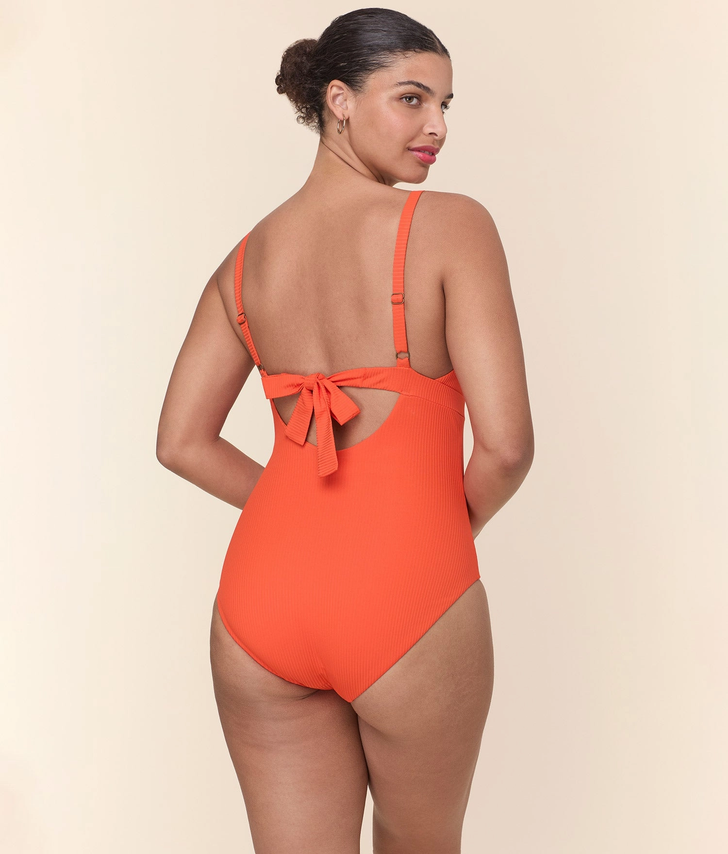 The Honolulu One Piece - Eco Ribbed - Vermillion - Classic