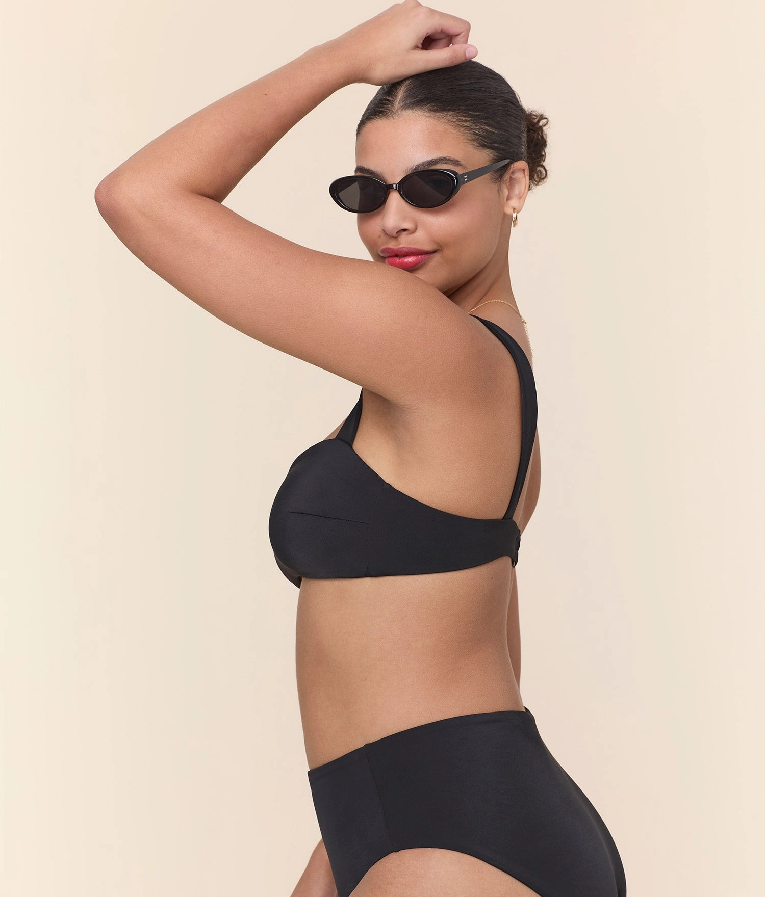The Kalama Bikini Top - Eco Nylon - Black