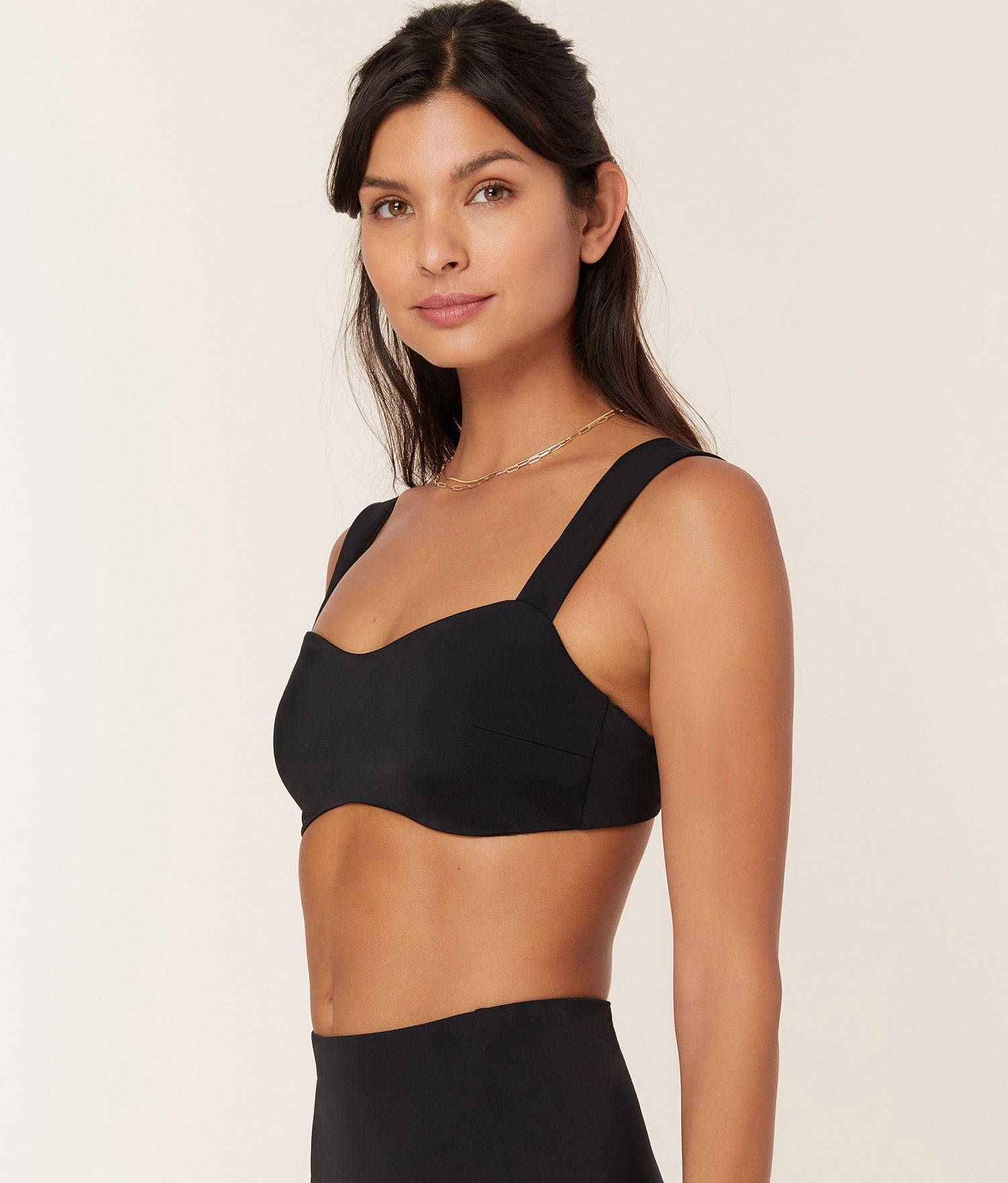 The Kalama Bikini Top - Eco Nylon - Black
