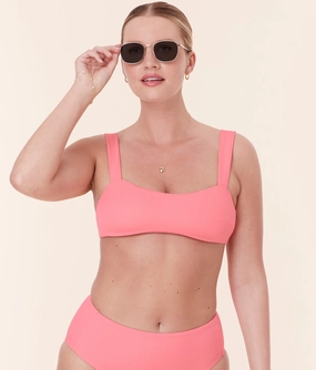 The Kalama Bikini Top - Eco Nylon - Petal