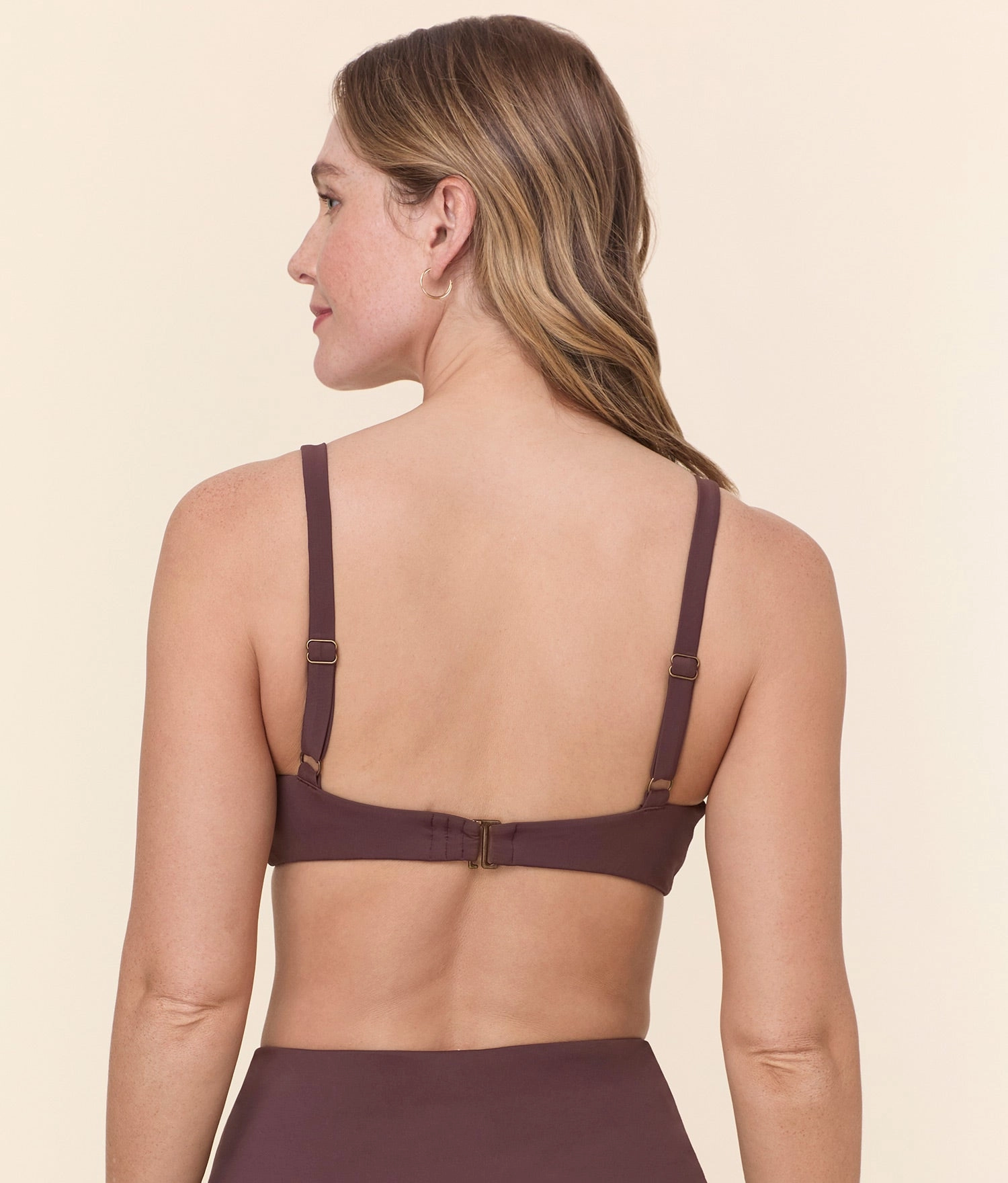 The Mila Bikini Top - Eco Nylon - Mink
