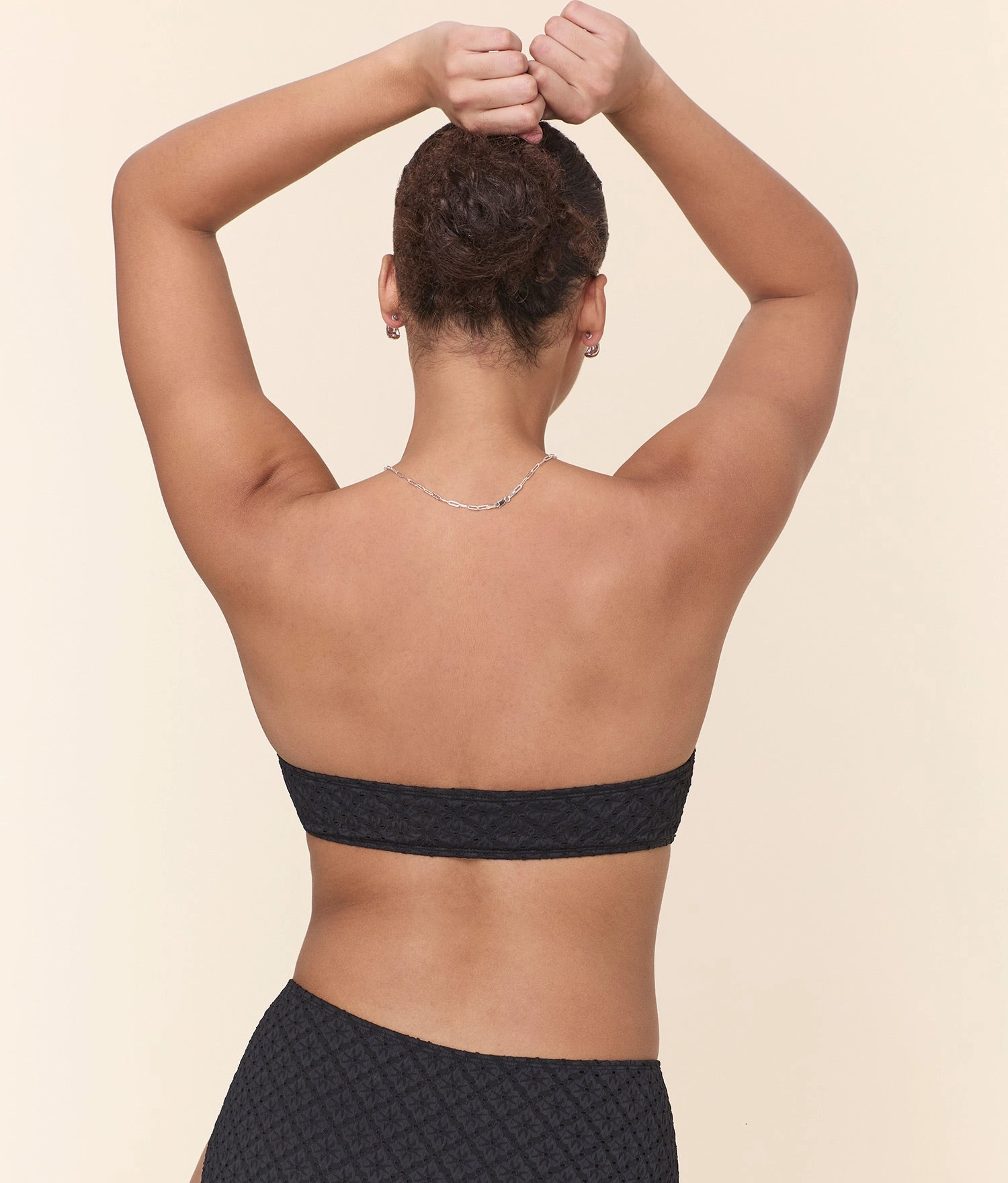 The Pana Bikini Top - Eyelet - Black Eyelet