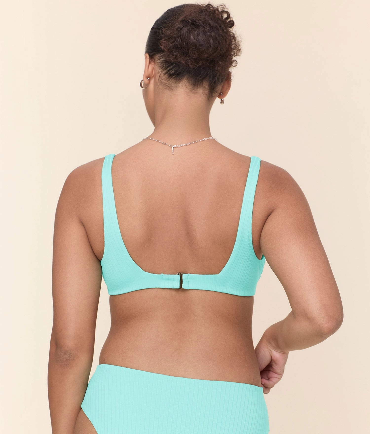 The Rye Bikini Top - Wide Rib - Opal