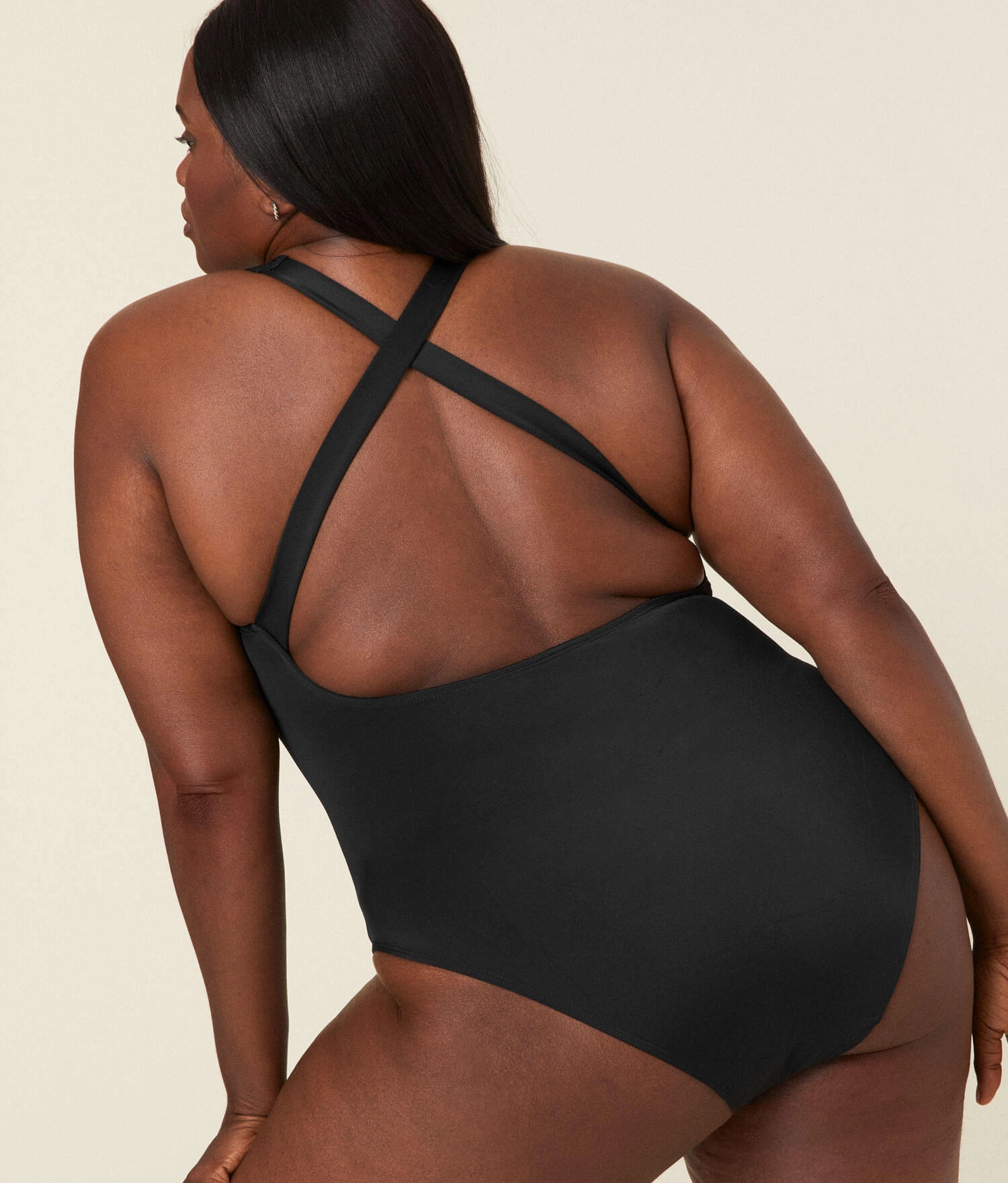 The Tulum One Piece - Eco Nylon - Black - Long Torso
