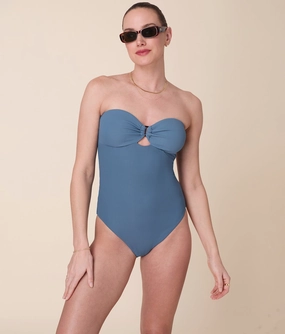 The Zoe One Piece - Eco Ribbed - Slate - Classic