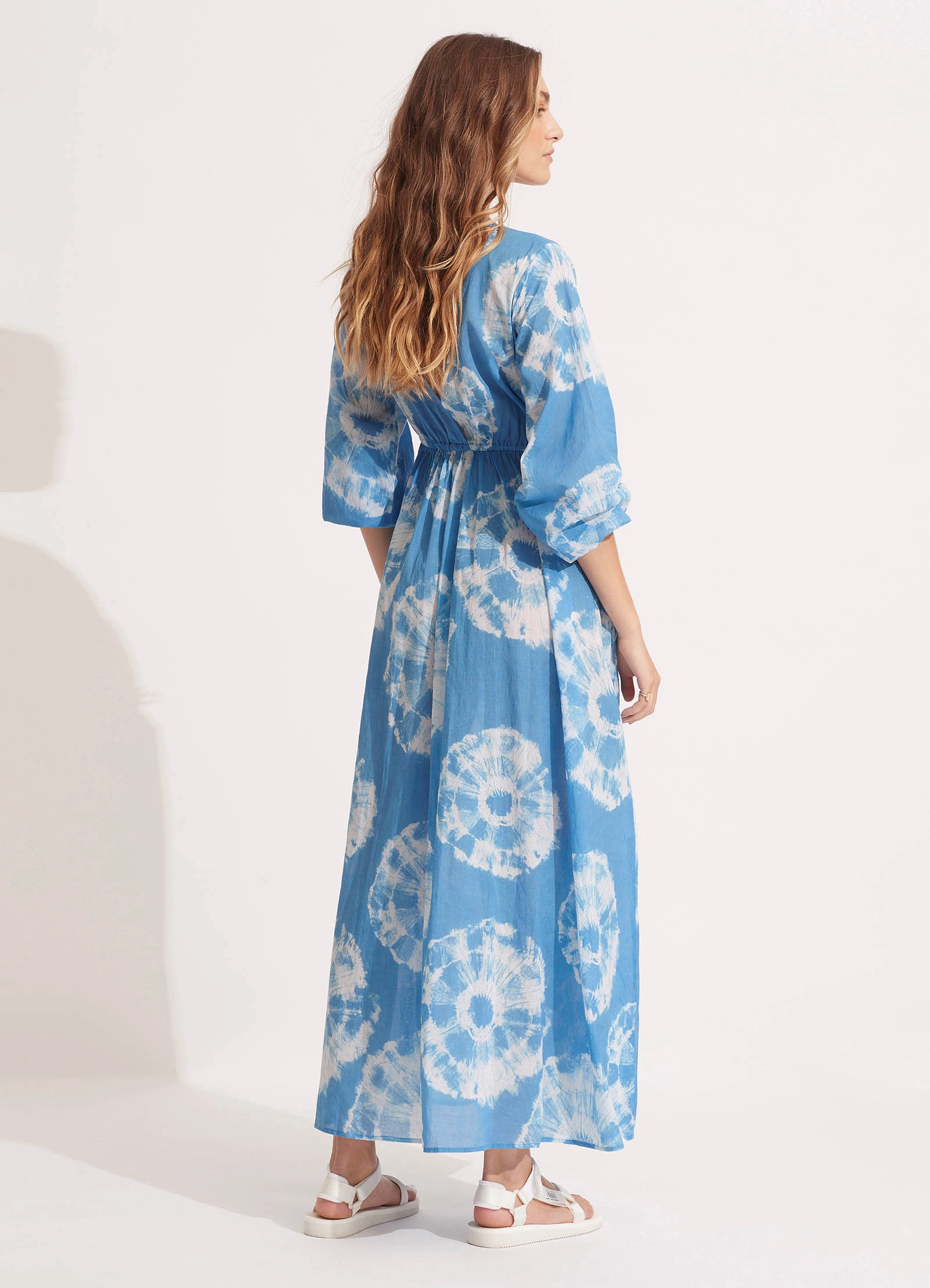 Tie Dye Maxi Dress - Azure
