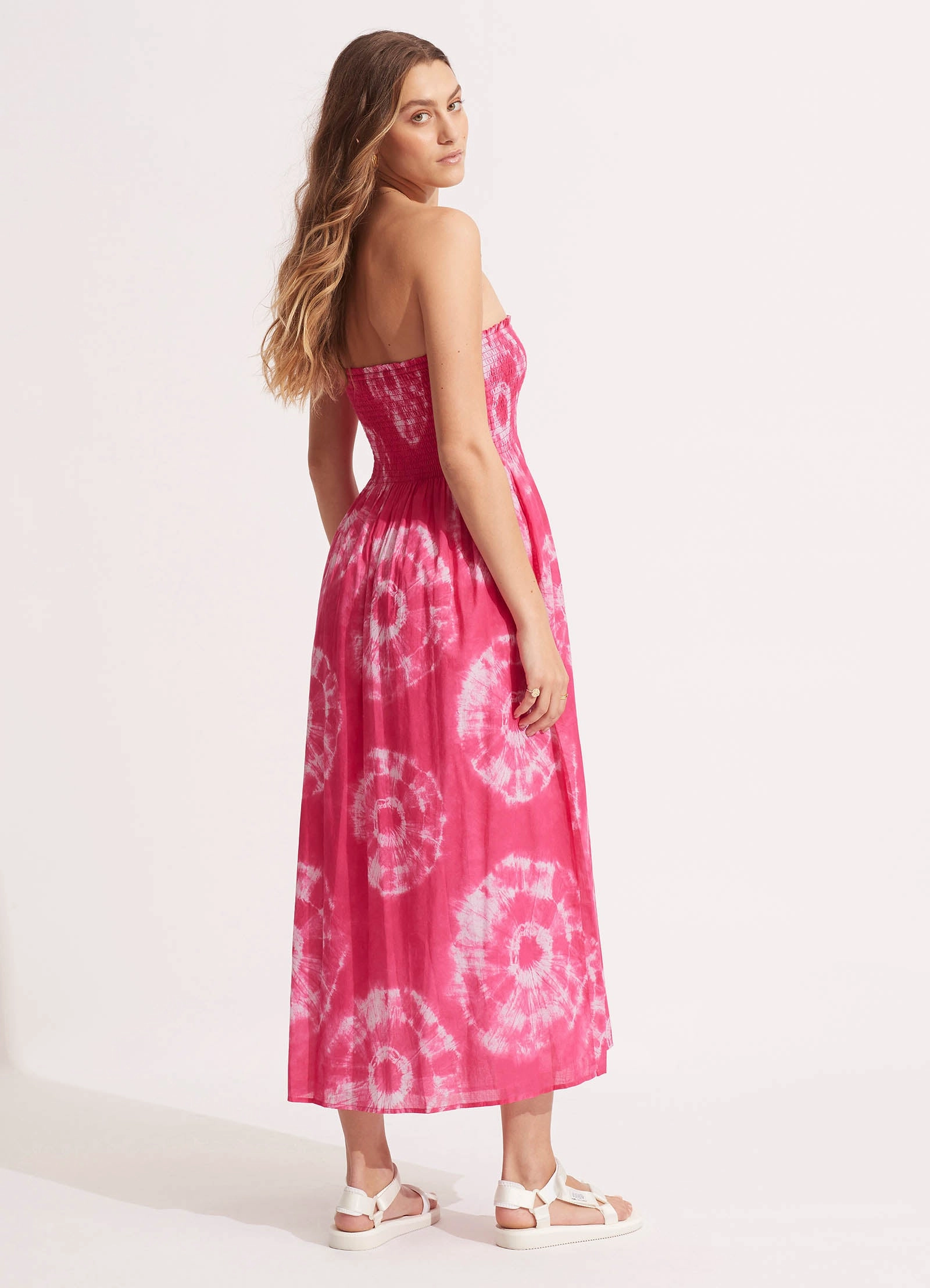 Tie Dye Maxi Skirt/Dress - Rose Pink