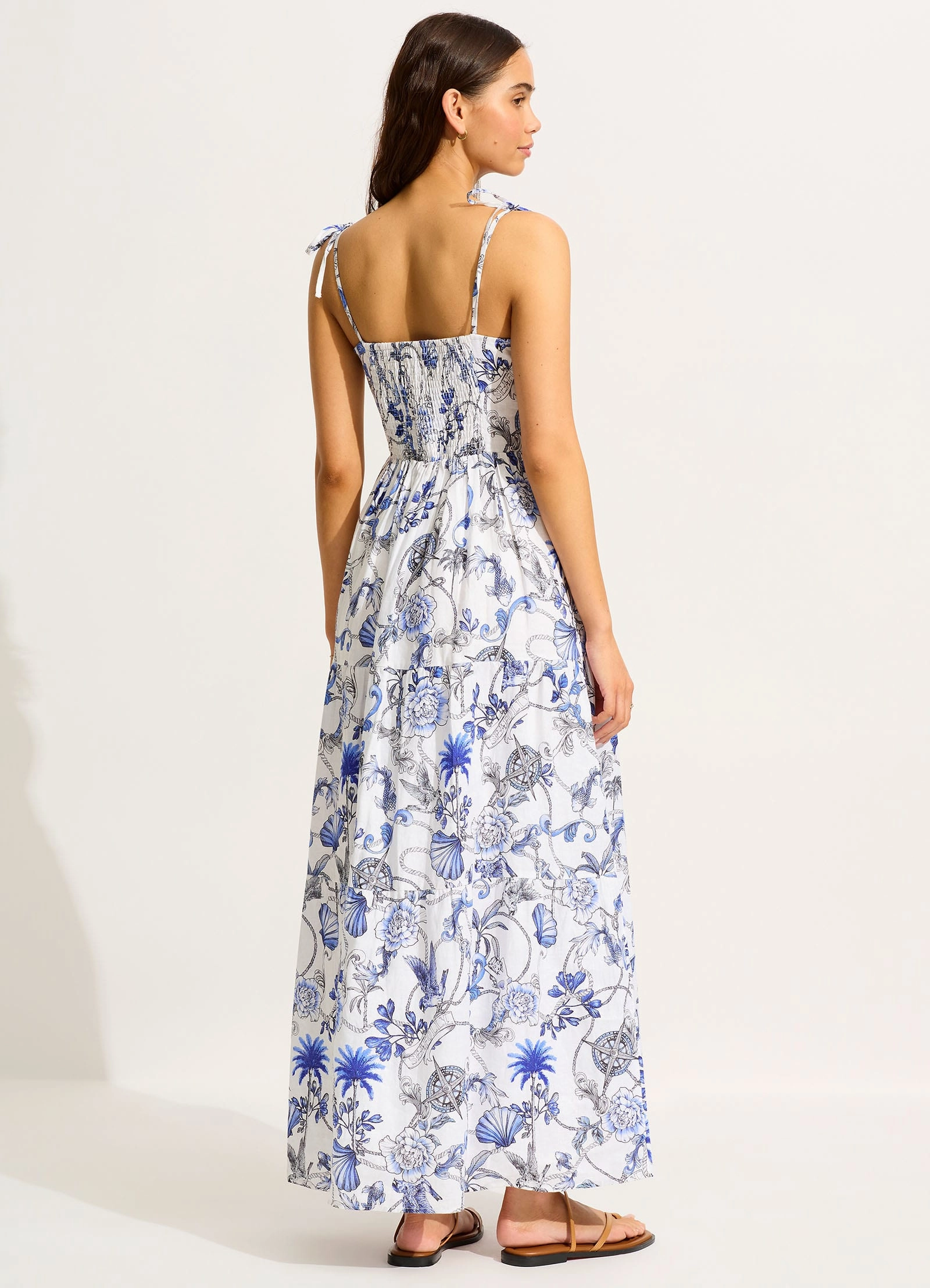 Tiered Maxi Dress - White