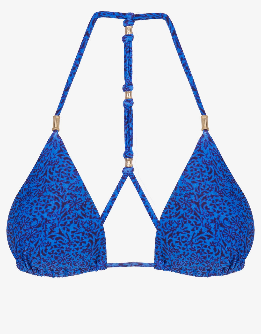 Tita Blue Shaye T-Back Bikini Top - Blue