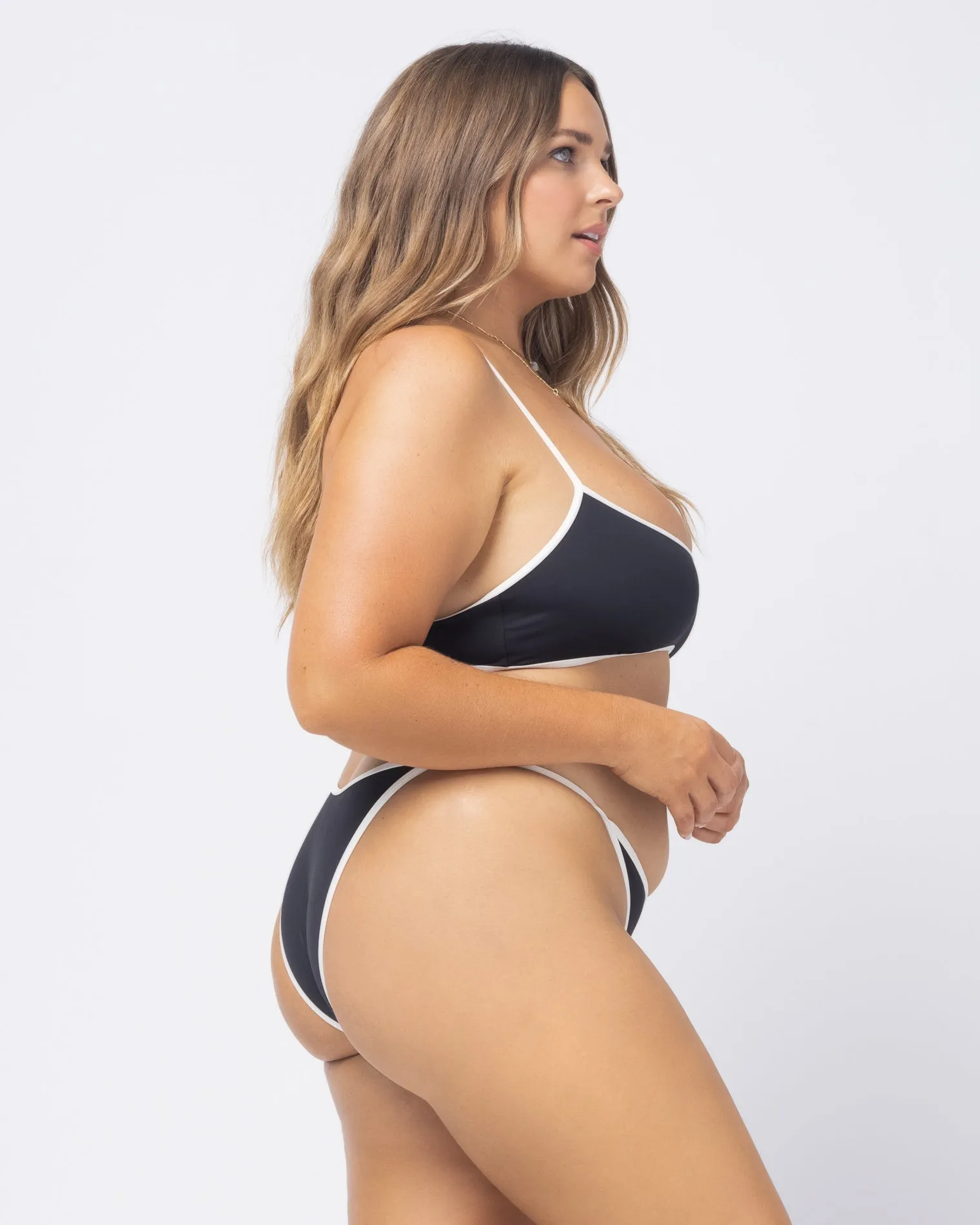 Tommy Bikini Bottom - Black Cream