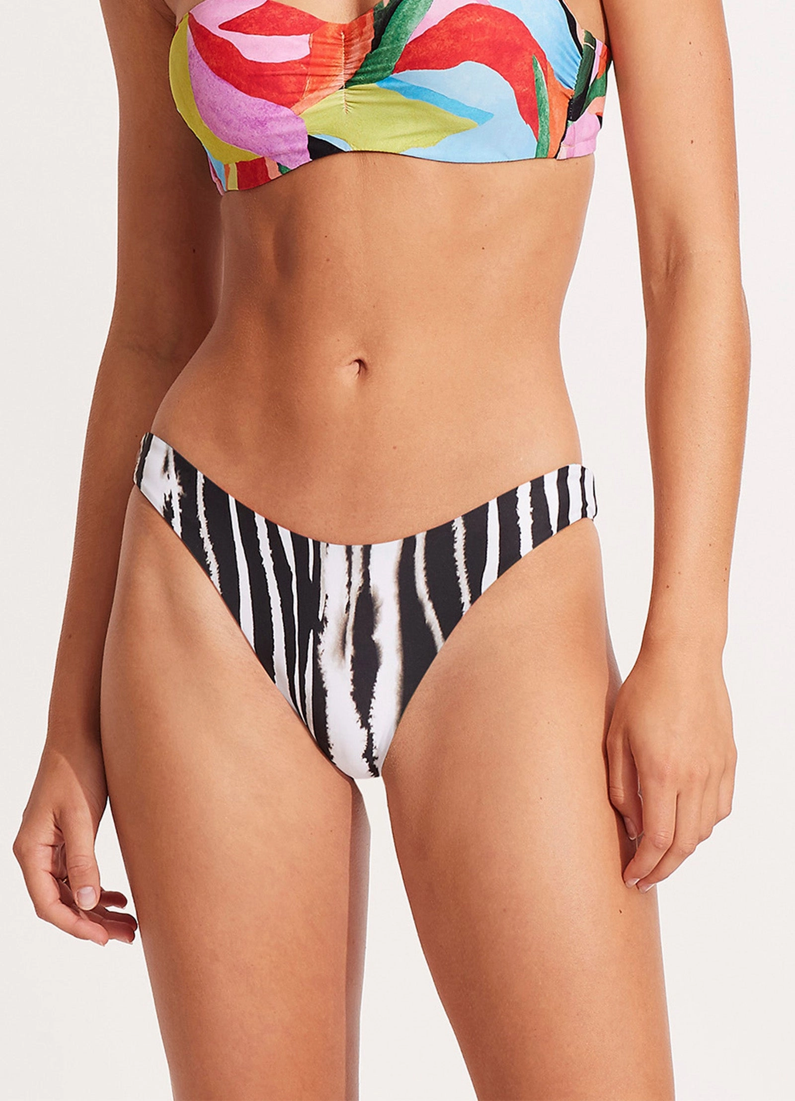 Tropfest Reversible High Cut Pant - Aquamarine
