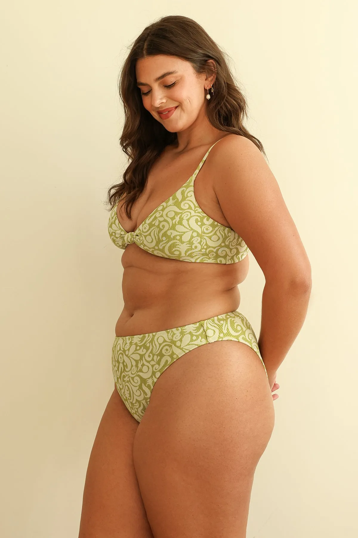 Twin Fin Matcha Triangle Cheeky Set
