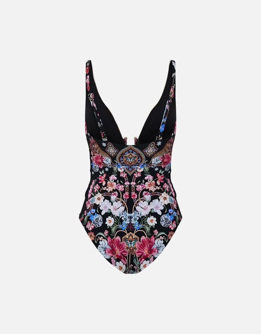 U Ring Underwire One Piece, Midnight in Monserrate D-E Cups
