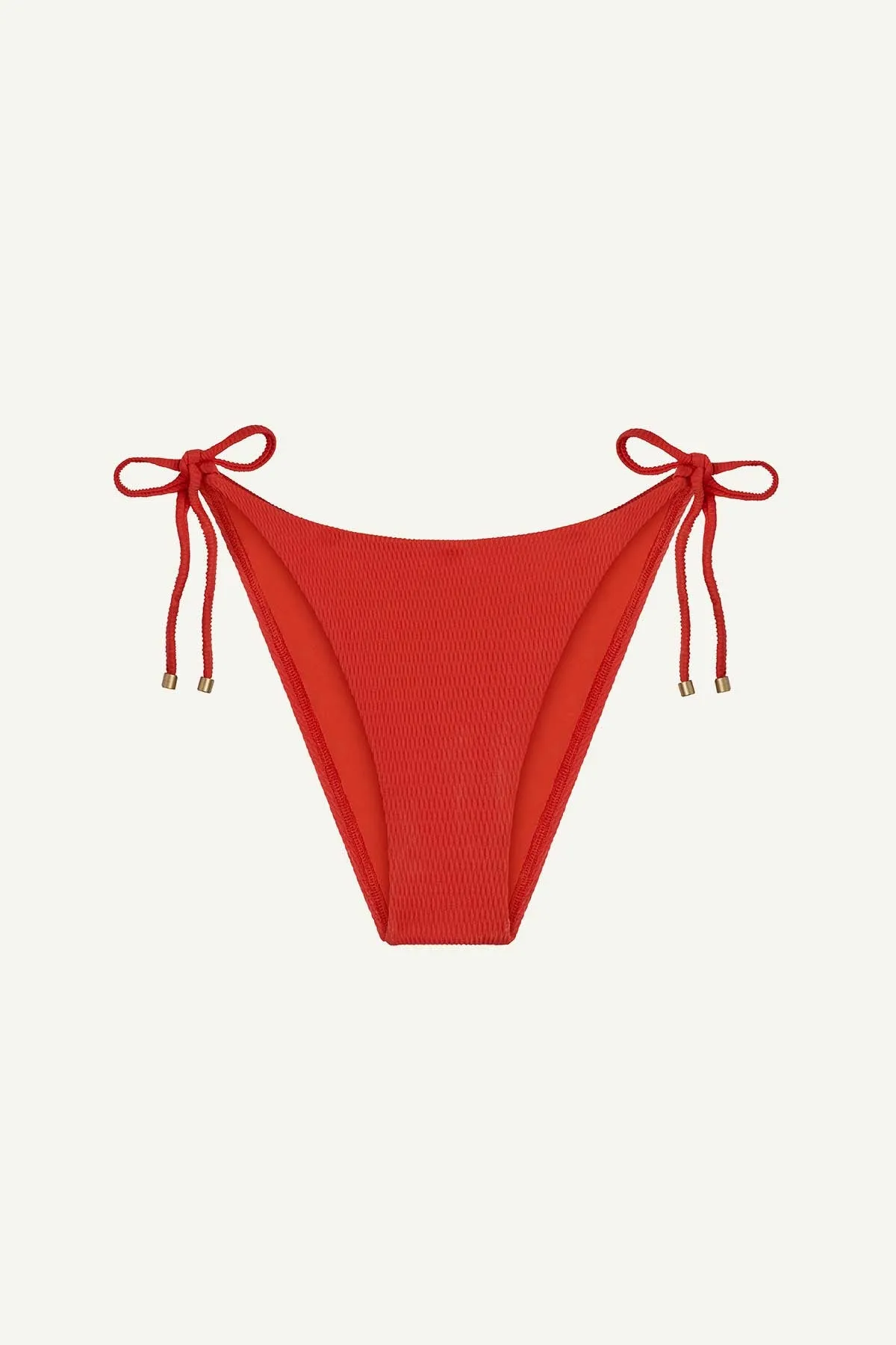 Upcycled Tie Side Cheeky Bottom - Ruby EcoTex