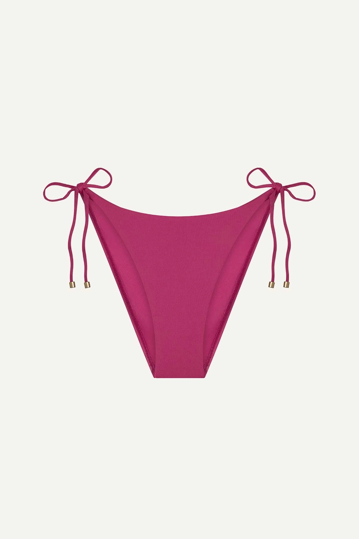 Upcycled Tie Side Cheeky Bottom - Berry EcoLux