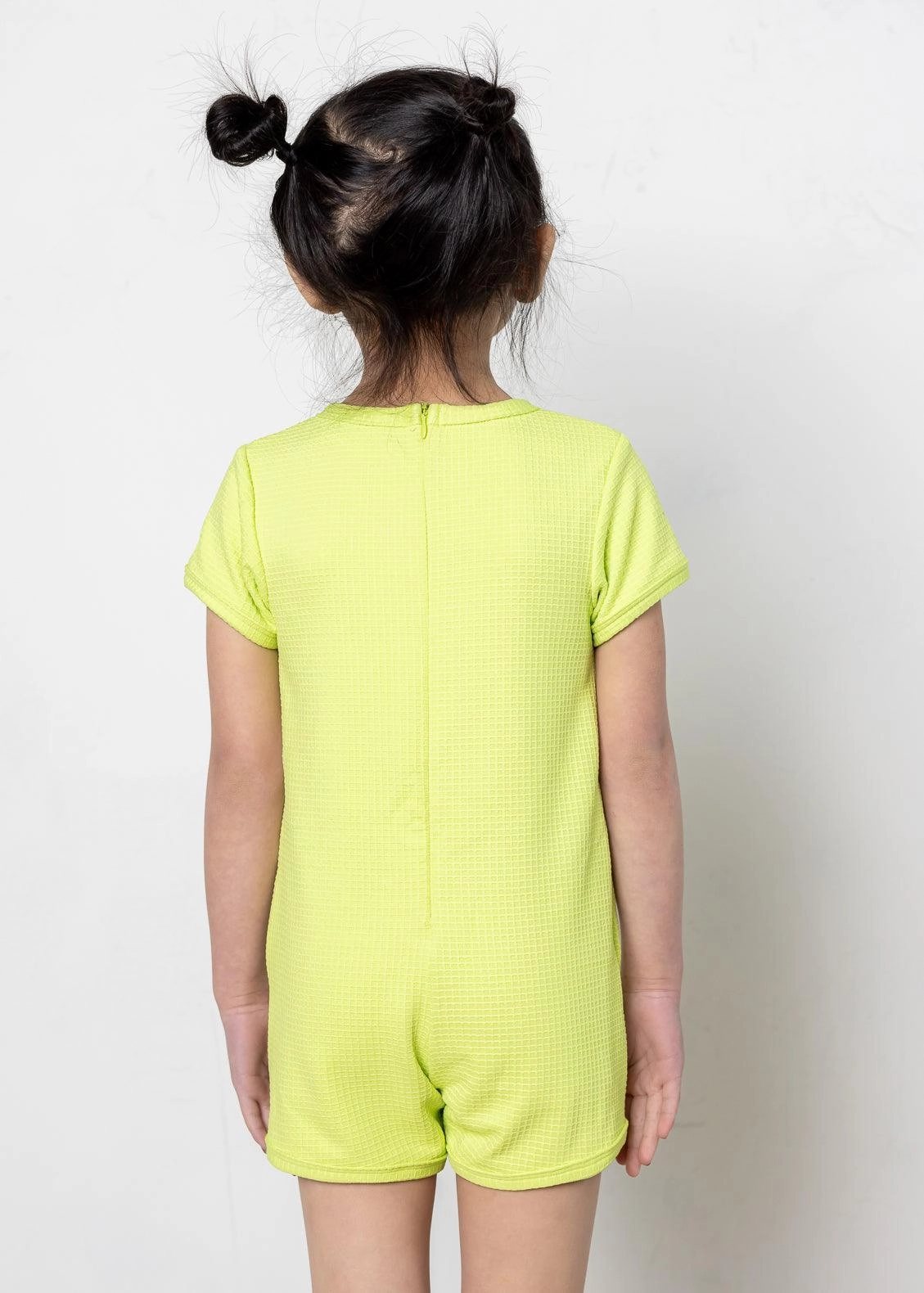 Waffled Glow Green | Mini Shorties Rashguard (Unisex)