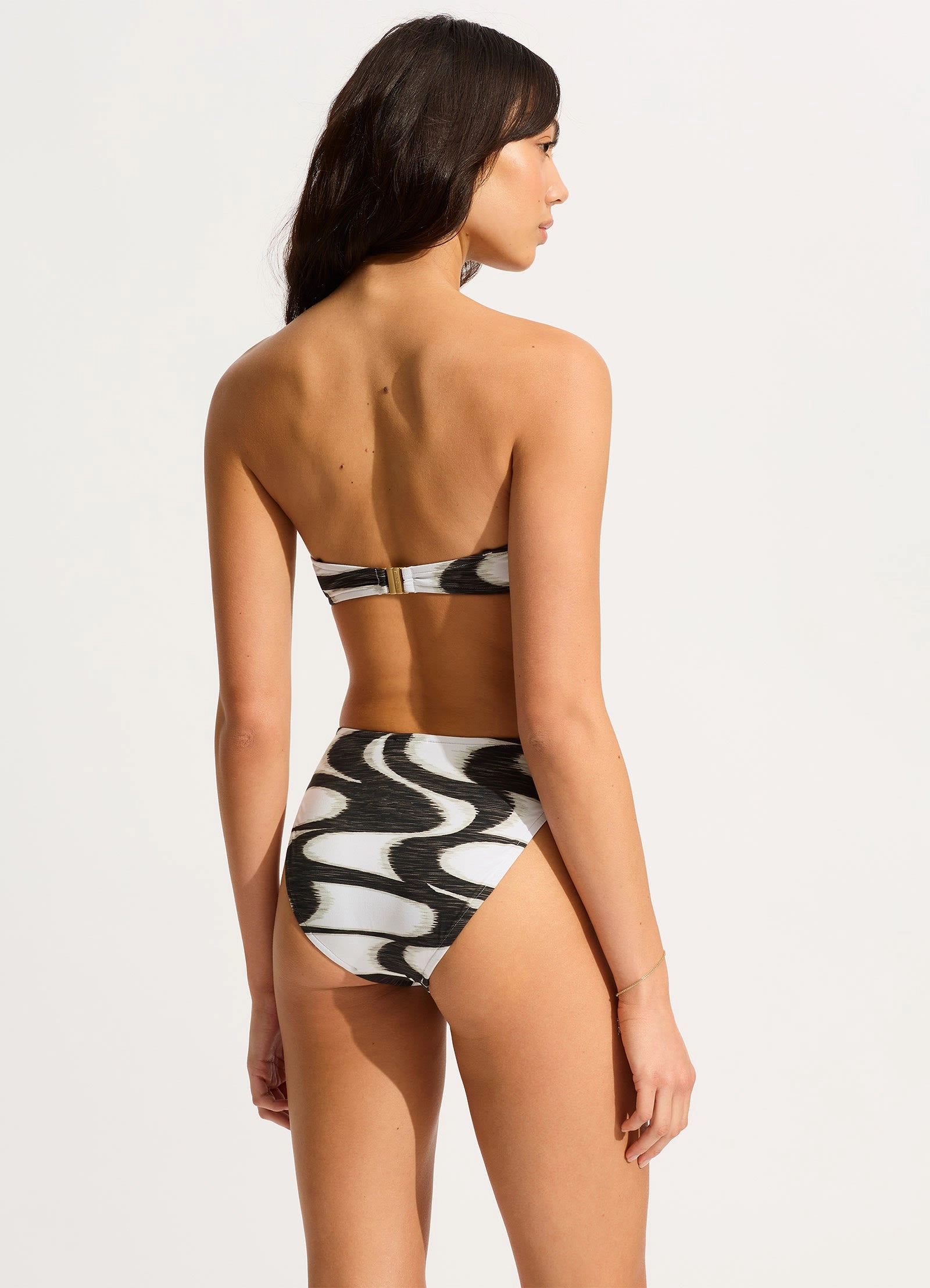 Wavelength High Leg Bikini Bottom - Black
