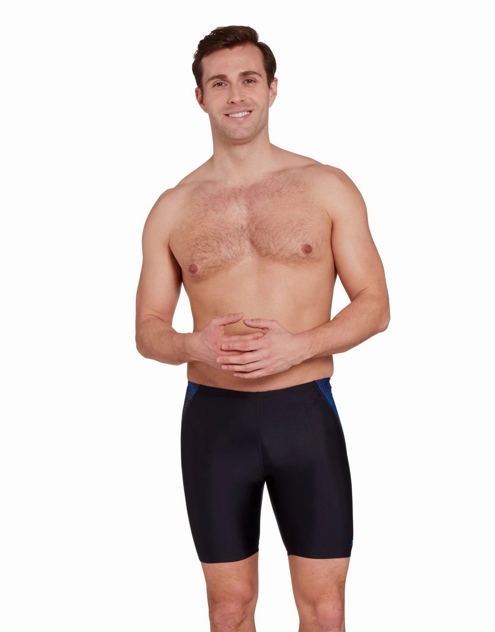 Web Cruise Mid Swim Jammer - Black/Blue