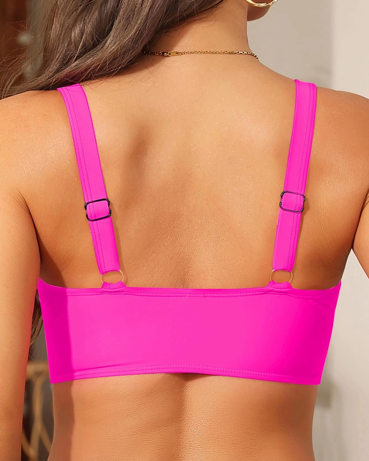 Women Bikini Top Only - Push Up Large Bust Swimsuit Top 2025 Twist Front Bathing Suit