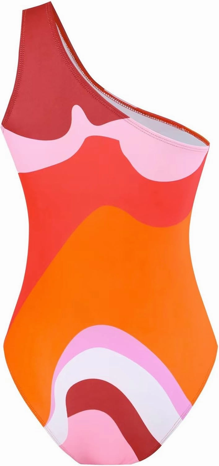 Women One Piece Swimsuit with Cover up Set High Waisted Beach Wrap Skirt Two Piece Bathing Suit