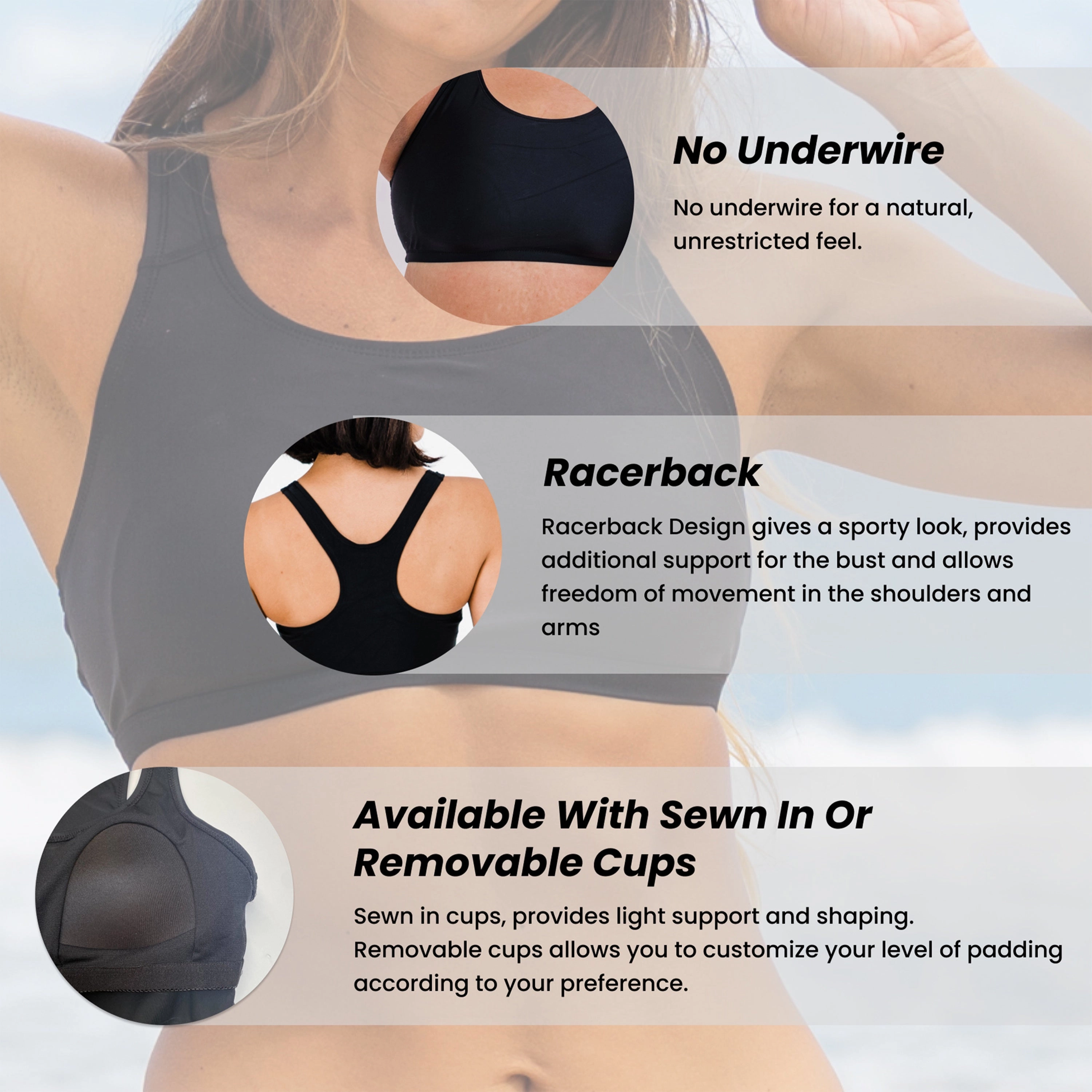 Women's Racerback Swim Bra