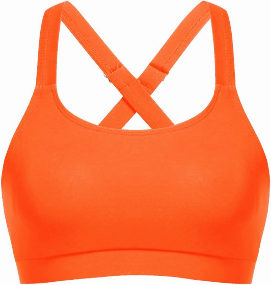 Women Sports Bra Swim Top - Swim Bra Bikini Tops Scoop Neck Bathing Suits Top Cross Strap 2025 Swimsuit Tops Only