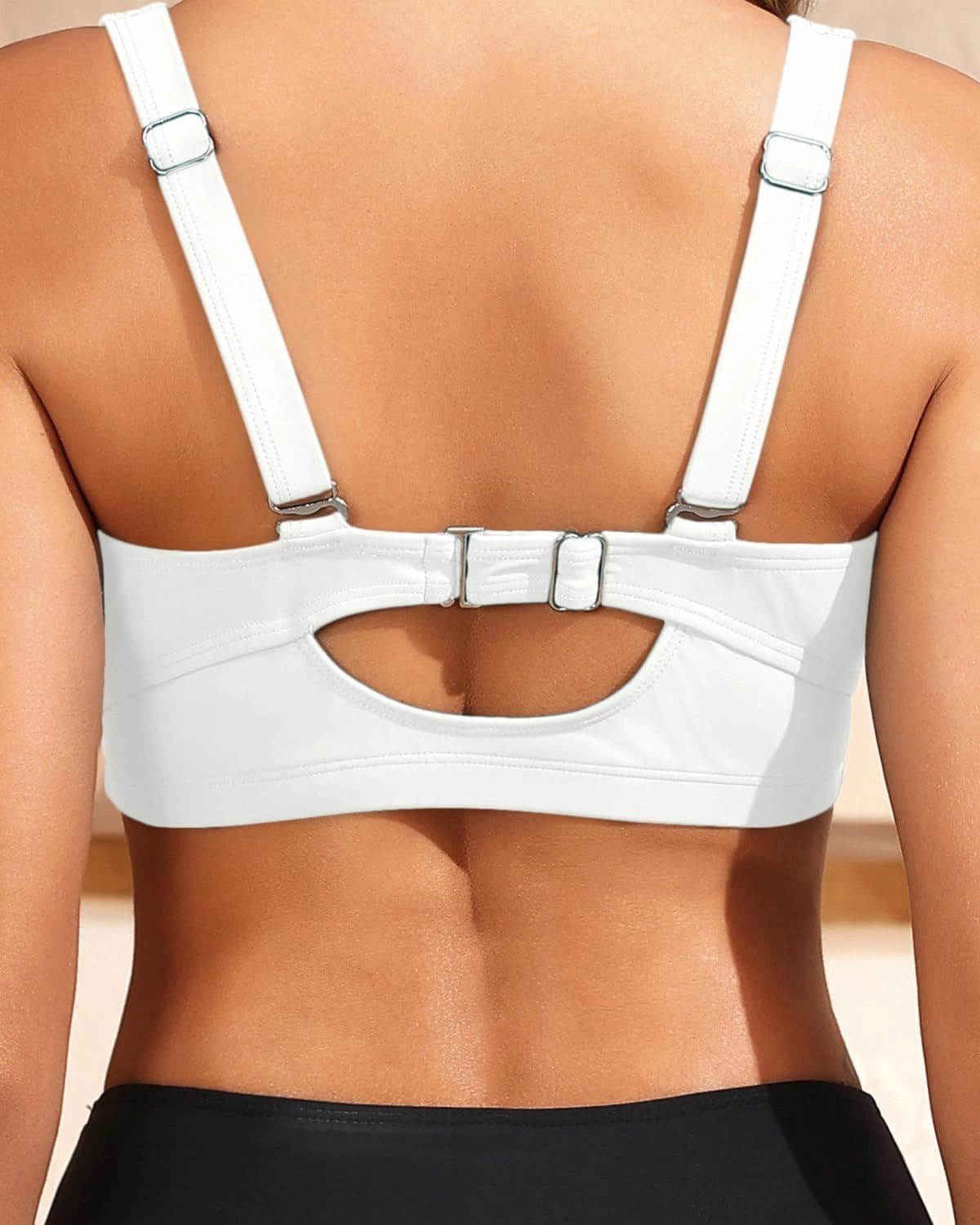 Women Underwire Bikini Top - Supportive Push Up Swim Top Only 2025 Retro Bathing Suit Tops