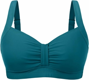 Women Underwire Bikini Top - Supportive Push Up Swim Top Only 2025 Retro Bathing Suit Tops