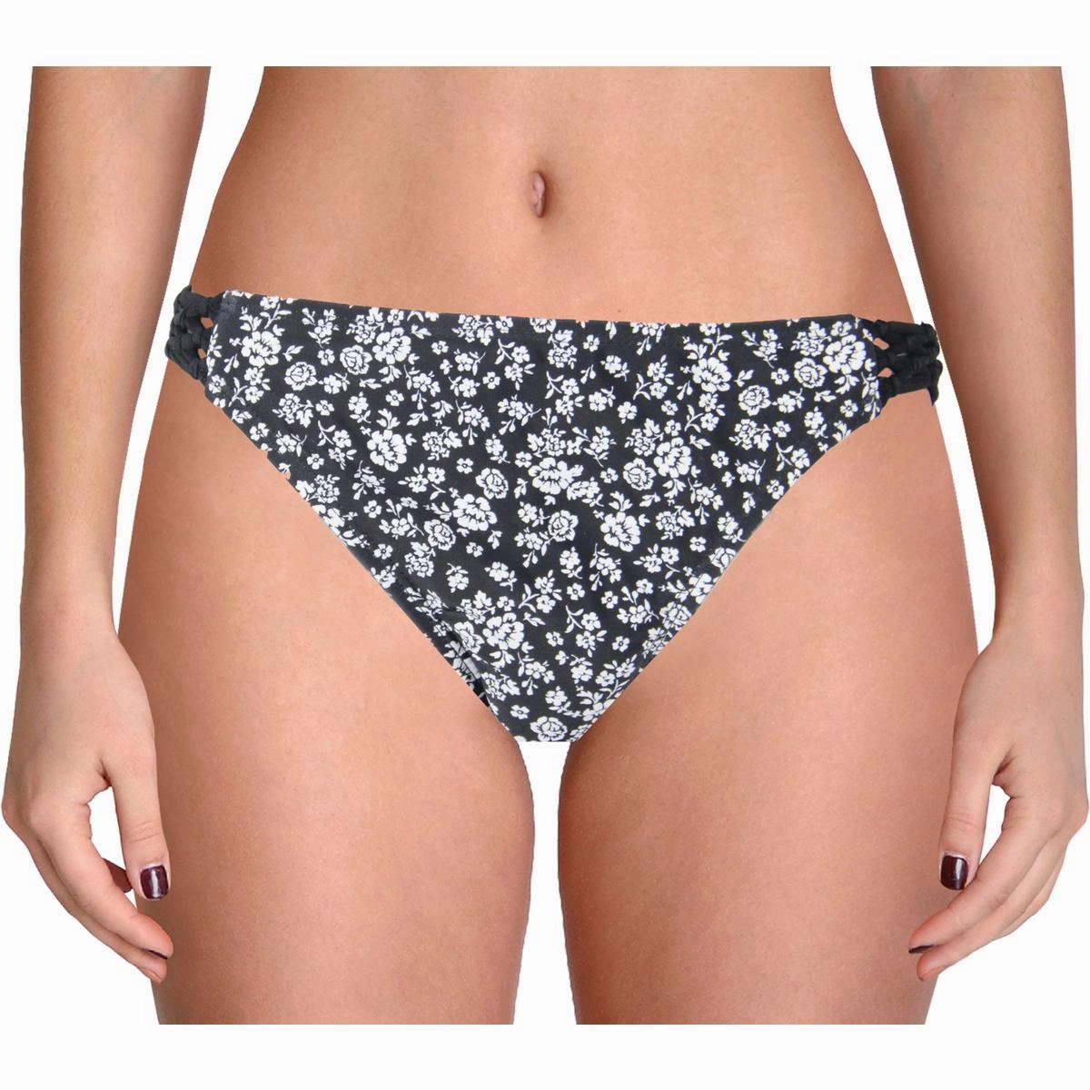 Womens Floral Macrame Swim Bottom Separates