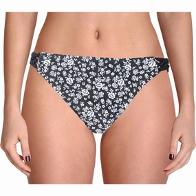 Womens Floral Macrame Swim Bottom Separates