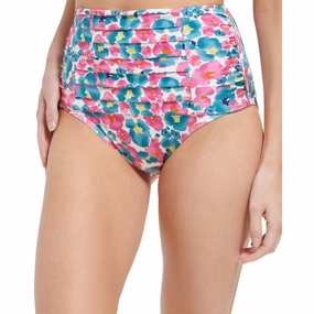 Womens High-Waist Floral Swim Bottom Separates