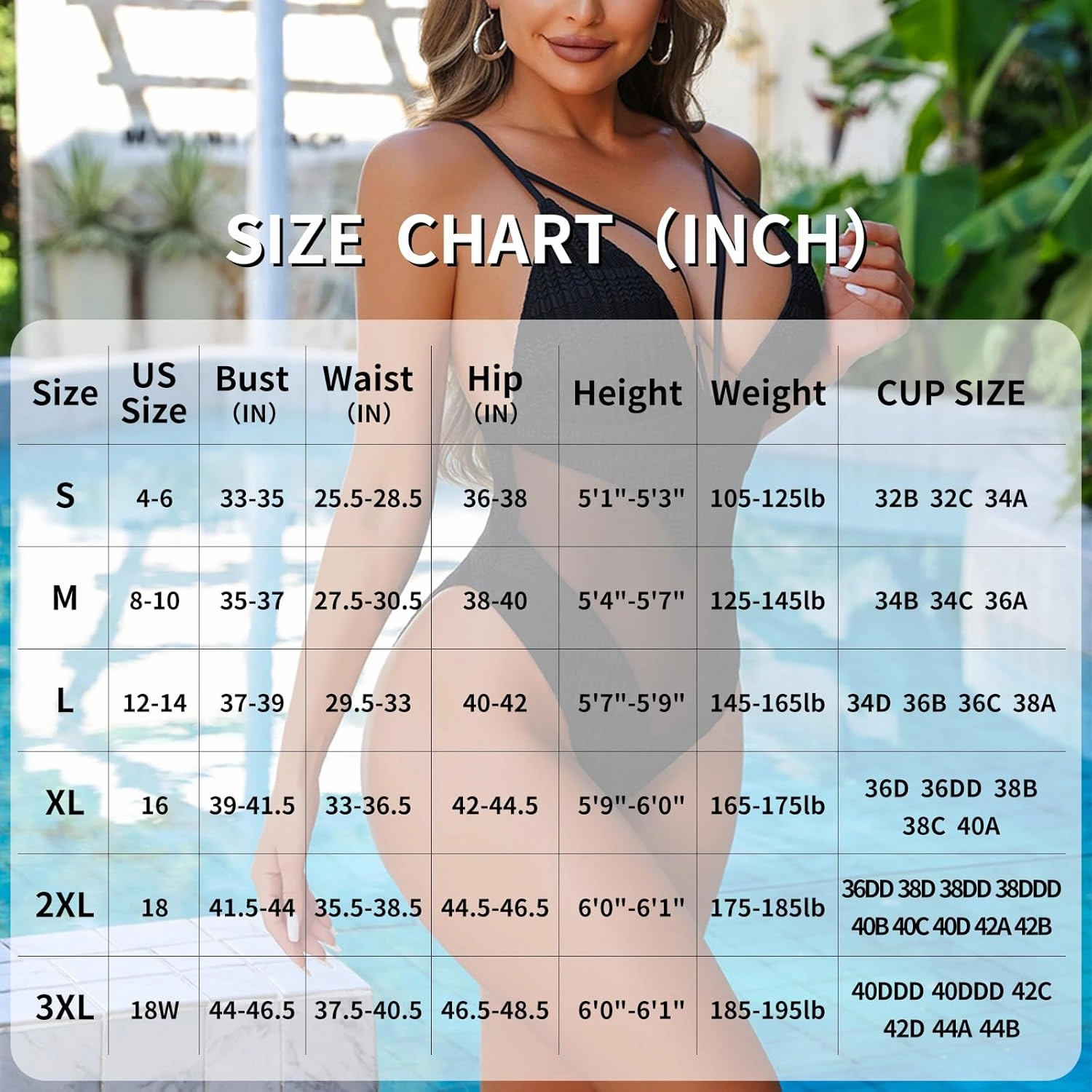 Womens One Piece Swimsuits-Sexy Deep V Neckline Tummy Control Bathing Suit Slimming Mesh Swimwear 