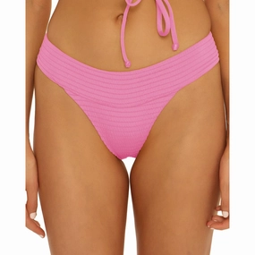 Womens Ribbed Nylon Swim Bottom Separates
