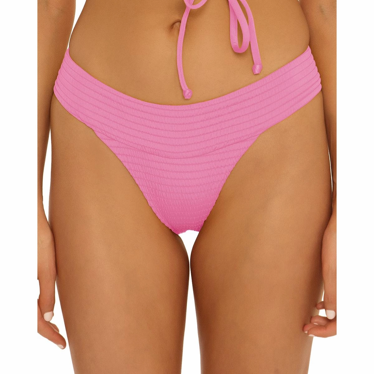 Womens Ribbed Nylon Swim Bottom Separates