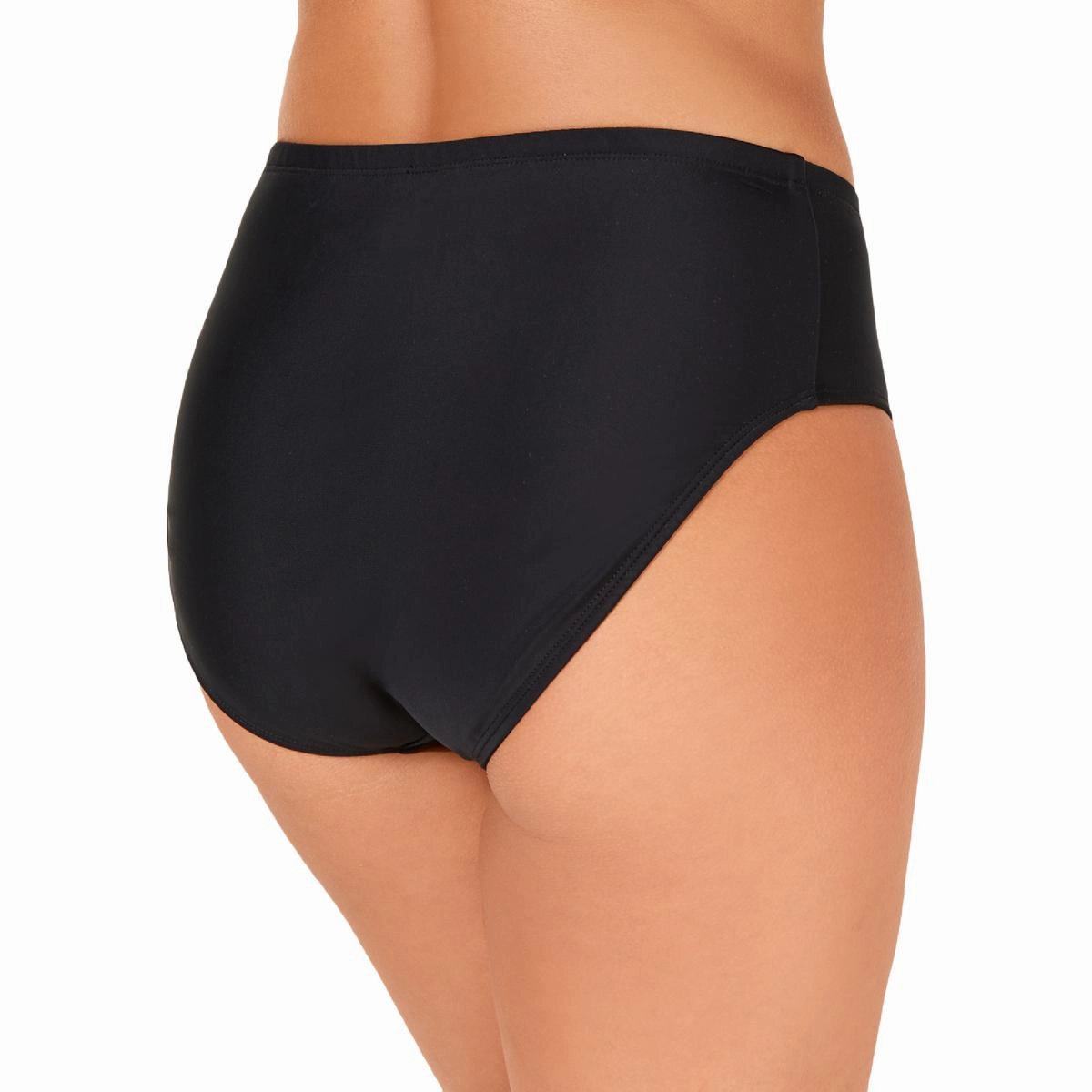 Womens Solid Bikini Swim Bottom Separates